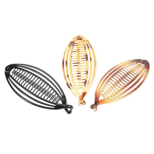 Homoyoyo 3stücke Teiliges Eleganten Banana Clips Für Dickes Und Dünnes Haar Hochwertige Haarklammern Für Pferdeschwanz Und Stilvolle Haaraccessoires Und -leopardenmuster von Homoyoyo