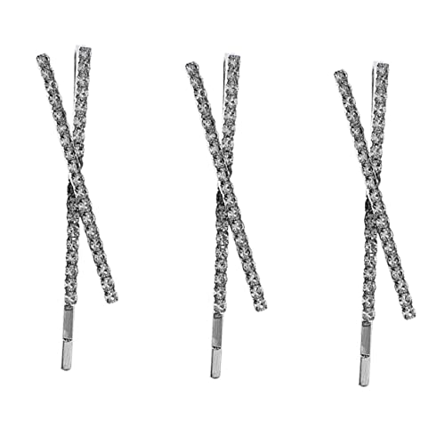 Homoyoyo 3 Stück Haarspangen mit Funkelnden Strasssteinen Geometrische Haarklammern für Damen Geeignet für Hochzeiten Partys und Alltag Stabil und Schonend für Haare von Homoyoyo