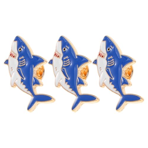Homoyoyo 3 Stück Hai-Brosche Meerestier Brosche Cartoon-Brosche Anstecknadel mit Tiermotiv Cartoon-Tier-Pin Modestift Stellnadel kawaii Brosche süße nadel Korsage Brosche Zinklegierung Blau Homoyoyo 3 Stück Hai-Brosche Meerestier Brosche Cartoon-Brosche Anstecknadel mit Tiermotiv Cartoon-Tier-Pin Modestift Stellnadel kawaii Brosche süße nadel Korsage Brosche Zinklegierung Blau von Homoyoyo