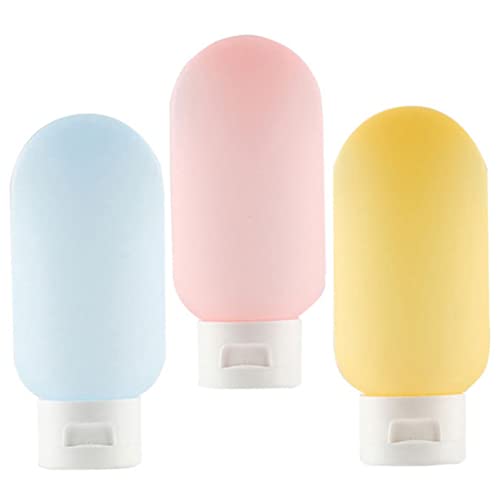 Homoyoyo 3 Stück Nachfüllbare Reise Flaschen Weiche Quetschflaschen für Shampoo Lotion Conditioner Kosmetik Reiseutensilien für Frauen Leicht Auslaufsicher Kompakt Homoyoyo 3 Stück Nachfüllbare Reise Flaschen Weiche Quetschflaschen für Shampoo Lotion Conditioner Kosmetik Reiseutensilien für Frauen Leicht Auslaufsicher Kompakt von Homoyoyo