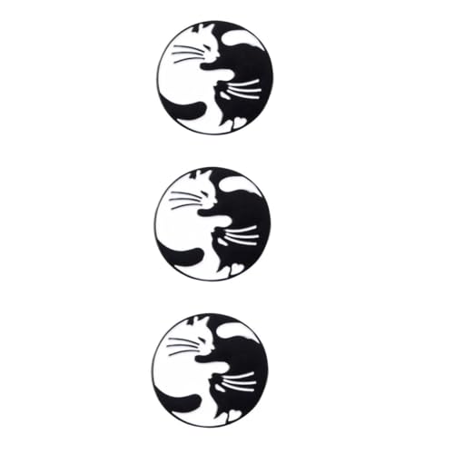 Homoyoyo 3 Stück Schwarze Katzenbrosche Legierung Kreativer Cartoon Anstecker für Jeans Taschen Kleidung Leicht Langlebig Deko für Tierliebende Frauen von Homoyoyo
