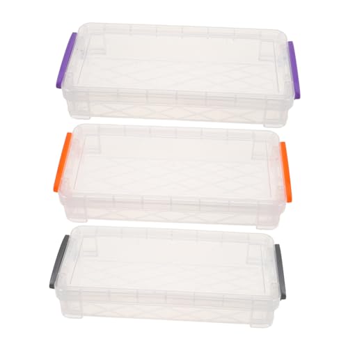 Homoyoyo 3 Stück Stapelbare Kunstwerkzeug Aufbewahrungsbox aus Verstärktem Kunststoff Transparentes Federmäppchen mit Großem Fassungsvermögen für Schule Büro und Outdoor Zeichnungen Homoyoyo 3 Stück Stapelbare Kunstwerkzeug Aufbewahrungsbox aus Verstärktem Kunststoff Transparentes Federmäppchen mit Großem Fassungsvermögen für Schule Büro und Outdoor Zeichnungen von Homoyoyo