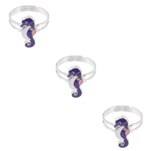 Homoyoyo 3 Stück Stimmungsring Farbwechsel Ring Einstellbarer Thermochromischer Ring mit Design für Erwachsene für Partys Besondere Anlässe von Homoyoyo
