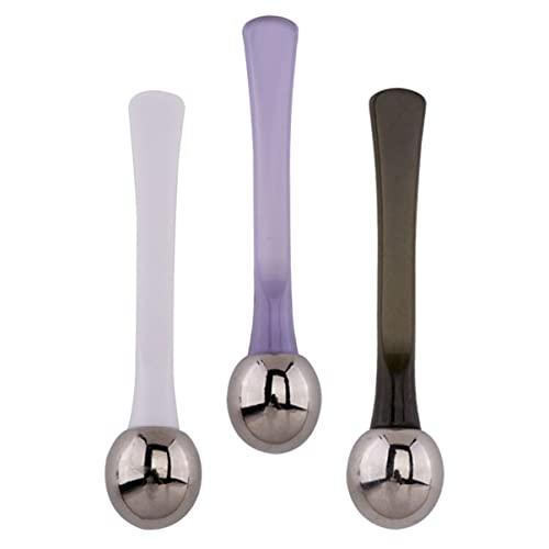 Homoyoyo 3 Stück Teiliges Augencreme Massage Löffel und Sticks Tragbarer Gesichts Massage Stick zur Reduzierung von Augenringen und Schwellungen Kunststoff und Zinklegierung für Tägliche von Homoyoyo