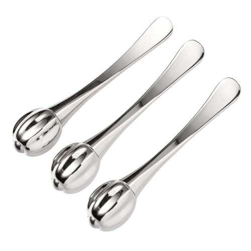 Homoyoyo 3 Stück Teiliges Augenmassage Sticks Metall Löffel für Augencreme Müdigkeitslindernd Fördert Durchblutung und Hautstoffwechsel Vielseitig als Kosmetik und Zufällige Farbe von Homoyoyo