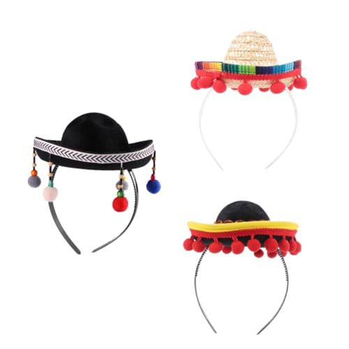Homoyoyo 3 Stück Teiliges Day Of The Dead Haarband Mexikanischer Haarschmuck Festival Kopfschmuck für Kostüm Party Cosplay Zubehör Zufällige Farbe Zufällige Farbe von Homoyoyo