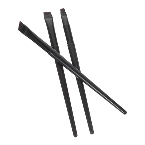 Homoyoyo 3 Stück Teiliges Eyeliner Augenbrauenpinsel Robustem Kunststoff und Wasserfeste Präzise Makeup pinsel für Damen Weiche Borsten Komfortabler Griff Kosmetik geschenkidee von Homoyoyo