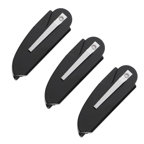 Homoyoyo 3 Stück Teiliges Faltbare Bartkämme für Männer Antistatisch Langlebig und Praktisch zum Bartstyling und Pflege Kompakt für Tasche Schwarz von Homoyoyo