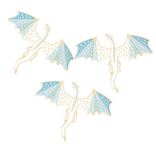 Homoyoyo 3 Stück Dinosaurier Brosche Emaille Anstecknadel Metall Pin für Kleidung Rucksack Hüte Lustige Drachen Design von Homoyoyo