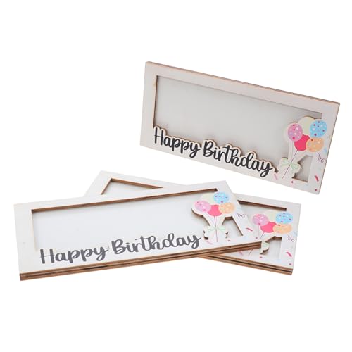 Homoyoyo 3 Stück Teiliges Geburtstags Geschenkset Holz Geldhalter Multifunktionaler Kartenhalter für Bargeld Visitenkarten Fotos Stilvolle Aufbewahrung für Männer und Alltag von Homoyoyo