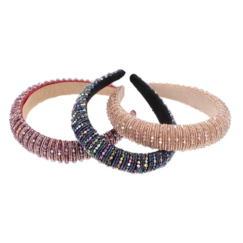 Homoyoyo 3 Stück Teiliges Glänzende Haarreifen für Damen und Mädchen Weiche Schwamm Stirnbänder mit Kristallperlen Breiter Bequemer Haarschmuck für Alltag und Party Farblich Sortiert Rot Homoyoyo 3 Stück Teiliges Glänzende Haarreifen für Damen und Mädchen Weiche Schwamm Stirnbänder mit Kristallperlen Breiter Bequemer Haarschmuck für Alltag und Party Farblich Sortiert Rot von Homoyoyo