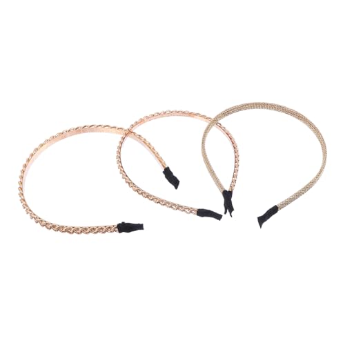 Homoyoyo 3 Stück Teiliges Haarschmuck aus Legierung Ketten Haarreifen für Damen und Mädchen Vintage Stirnbänder für Alltag Party und Festliche Anlässe von Homoyoyo