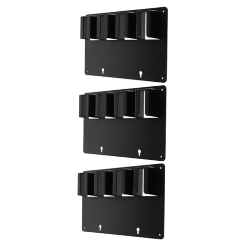 Homoyoyo 3 Stück Teiliges Haarschneider Halter Wandmontage Schwarzer Friseurstations Organizer für Elektrisches Haarschneidegerät Stabiler Werkzeughalter Kompatibel mit Verschiedenen von Homoyoyo