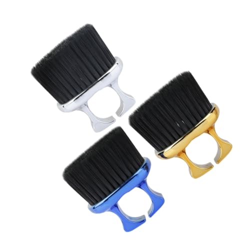 Homoyoyo 3 Stück Teiliges Herren Bartbürsten Set mit Nackenpinsel und Offener Ringbürste Kompakt Langlebig und Leicht für Bartpflege Styling und Reinigung Tragbar für Zuhause und Reisen von Homoyoyo