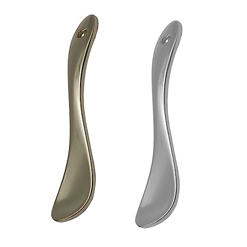 Homoyoyo 3 Stück Teiliges Kosmetikspatel aus Zinklegierung Kleiner Make Up Löffel für Cremes und Lotionen Hygienisch Wiederverwendbar Leicht und Kompakt für Reisen und Tägliche Hautpflege von Homoyoyo