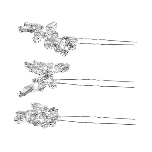 Homoyoyo 3 Stück Teiliges Kristall Haarnadeln Brautschmuck Silberfarbene Hochzeits Haarspangen für Elegante Hochsteckfrisuren Brautjungfern Haarschmuck Festliche Anlässe Homoyoyo 3 Stück Teiliges Kristall Haarnadeln Brautschmuck Silberfarbene Hochzeits Haarspangen für Elegante Hochsteckfrisuren Brautjungfern Haarschmuck Festliche Anlässe von Homoyoyo