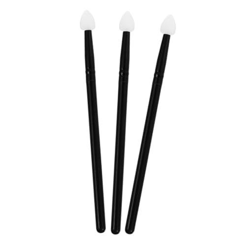 Homoyoyo 3 Stück Teiliges Lidschatten Pinsel für Frauen Weiche Augen Make Up Pinsel mit Schwarzem Griff für Anfänger und Profi Make Up Kompakt und Tragbar für Präzises Auftragen von Homoyoyo
