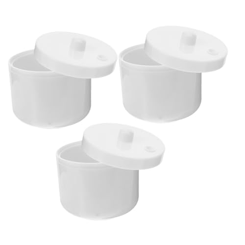 Homoyoyo 3 Stück Teiliges Nagelwerkzeug Reinigungsbox Schnelles Einweichen Platzsparender Organizer Robuste Kunststoff Schale für Nagelbohrer Zubehör Zuhause Gebrauch von Homoyoyo