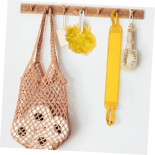 Homoyoyo 3 Stück Teiliges Peeling badetuch mit Langem Griff Wiederverwendbare Duschhandschuhe und Rückenwaschlappen Langlebig Maschinenwaschbar für Oberarme Beine und Rücken Einfach von Homoyoyo