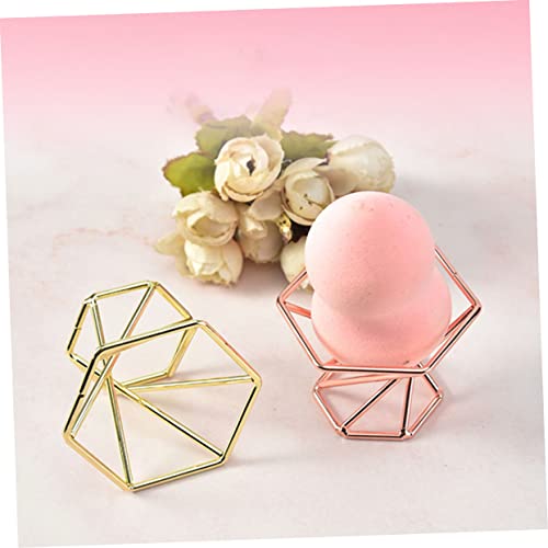 Homoyoyo 3 Stück Teiliges Powder Puff Aufbewahrungsset mit Belüftung und Trocknungsfunktion Kompakt und Tragbar Makeup Schwamm Halter für Damen und Reise Roségoldfarben von Homoyoyo