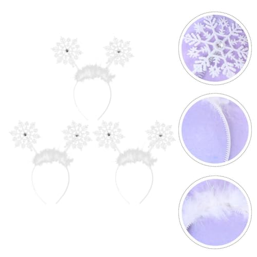 Homoyoyo 3 Stück Teiliges Schneeflocken Haarband für Weihnachts Stirnband Süßes Haarschmuck für Mädchen für Partys und Festliche Anlässe Homoyoyo 3 Stück Teiliges Schneeflocken Haarband für Weihnachts Stirnband Süßes Haarschmuck für Mädchen für Partys und Festliche Anlässe von Homoyoyo
