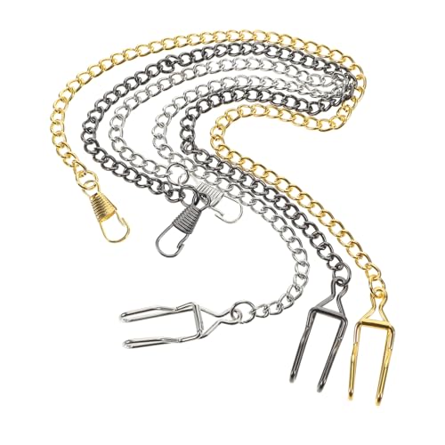 Homoyoyo 3stücke Teilige Taschenuhrkette Aus Metalllegierung Vintage-Design Universalverbinder Für Taschenuhren Ersatzkette Mit Anhänger Passend Für Herren Und Damenanzüge von Homoyoyo