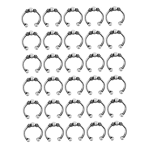 Homoyoyo 30stücke Haarnadeln Für Haarzöpfe Ringe Dreadlocks Ringe Haarmanschetten Diy Haarschmuck Metall Haar Ornament von Homoyoyo