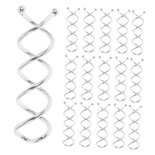 Homoyoyo 30 Stück Haarnadel Rundete Spitzenstifte Spiralbrötchen -twist Haarstyling-stifte Brötchen -styling -stifte Nicht-kratzer-spiralstifte Spiralgerundete Spitze Clips Metall Silber Homoyoyo 30 Stück Haarnadel Rundete Spitzenstifte Spiralbrötchen -twist Haarstyling-stifte Brötchen -styling -stifte Nicht-kratzer-spiralstifte Spiralgerundete Spitze Clips Metall Silber von Homoyoyo