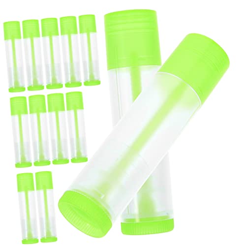 Homoyoyo 30 Stück Teiliges Leere Lippenstift Tubes DIY Lip Balm Behälter aus Robustem PP Material Leicht Kompakt Tragbar für Reisen und Handtasche Bunte Pflege Stifte zum Nachfüllen und von Homoyoyo