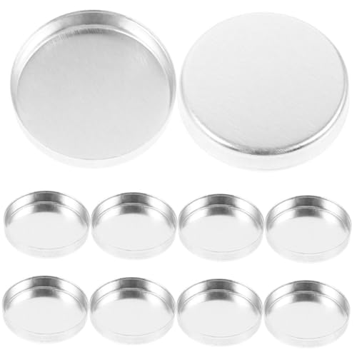 Homoyoyo 30 Stück Teiliges Leerer Lidschatten Pfannen aus Langlebigem Aluminium Rund für Vielseitige Makeup Palette Wiederverwendbar Kompakt Lidschatten Organizer Geeignet von Homoyoyo