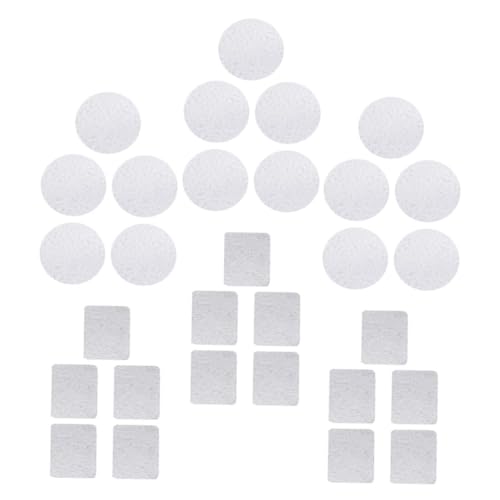 Homoyoyo 30 Stück Teiliges Metallaufkleber für DIY Lidschattenpalette Runde und Quadratische Metallscheiben Langlebige Lidschattenpalette Aufkleber Kompatibel mit Magnetischen Makeup von Homoyoyo