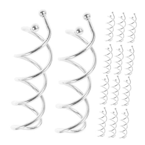Homoyoyo 30 Stück Teiliges Spiral Haarnadeln aus Metall Kratzfeste Dreh-haarspangen für sicheren Griff für DIY Dutt-styling Langlebige Spiral-bobby-pins für Frauen und Frisuren von Homoyoyo
