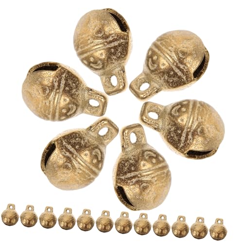 Homoyoyo 30 Stück Teiliges Vintage Kupfer Glöckchen für Schmuckherstellung DIY Anhänger Basteln Haustier Glocken Weihnachtsdekoration von Homoyoyo
