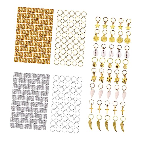 Homoyoyo 305 Stück Dreadlock Haar Zubehör Dreadlocks Perlen Und Haarring Schmuck Selbstgemacht Haarschmuck Für Frauen Und Männer Leicht Und Vielseitig Für Partys Und Festivals von Homoyoyo