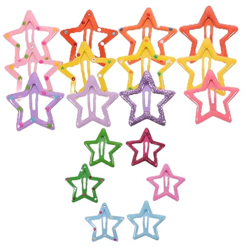 Homoyoyo 35 Stck Teiliges Haarklammern Süße Fünfzackige Stern Haarclips Dekorative Clips für Mädchen Strapazierfähige Haarschmuck für Verschiedene Anlässe von Homoyoyo