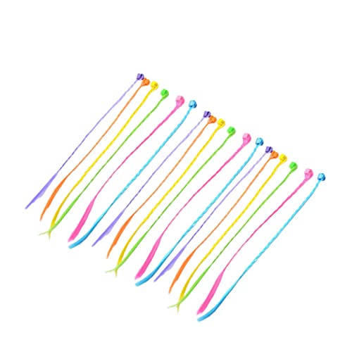 Homoyoyo 36 Stück Kinder Haarklips Perücken Zöpfe Kieferclip Für Mädchen Bunte Haarspangen Strapazierfähige Kopfbedeckung Für Partys Und Karneval von Homoyoyo