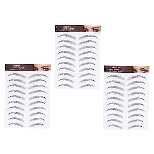 Homoyoyo 3blätter Augenbrauen Tattoos Aufkleber Wasserfest Temporär Gefälscht Für Spärliche Augenbrauen Wiederverwendbar Mit Material Leicht Abfällt von Homoyoyo