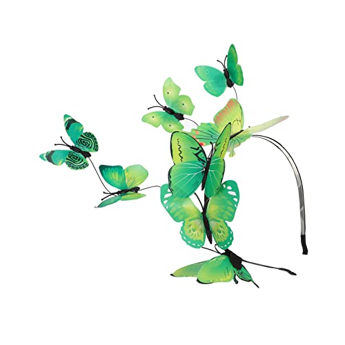 Homoyoyo 3D Schmetterlings Stirnband Schlangen Stirnband Halloween Hut Schmetterlinge Haarreifen Feen Haarschmuck Halloween Stirnbänder Für Frauen Kopfbedeckung Pfauenkostüm von Homoyoyo