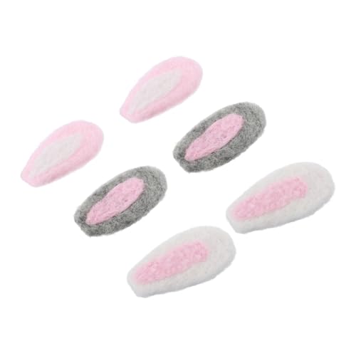 Homoyoyo 3paare Haarband Mit Wollfilz Hasenohren Für Ostern Handgemachte Dekoration Für Kreative Kopfbedeckungen Und Kostüme von Homoyoyo