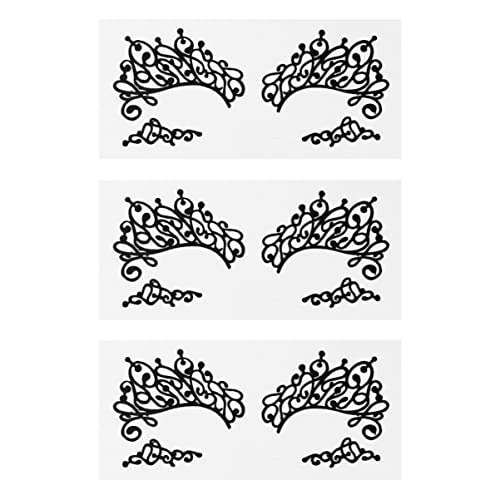 Homoyoyo 3Paare Schwarze Spitze Augenaufkleber Temporäre Eyeliner Tattoos für Fasching Maskerade Selbstklebend Langlebig Klassisches Design für Party Highlights Homoyoyo 3Paare Schwarze Spitze Augenaufkleber Temporäre Eyeliner Tattoos für Fasching Maskerade Selbstklebend Langlebig Klassisches Design für Party Highlights von Homoyoyo