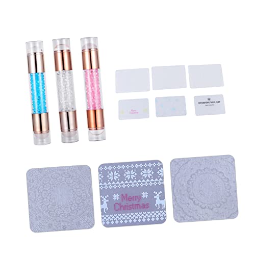 Homoyoyo 3Stücke Doppelkopf Nagel Art Stamping Hochwertige Maniküre Werkzeuge für Individuelles Nageldesign Stempel für DIY Nail Art Homoyoyo 3Stücke Doppelkopf Nagel Art Stamping Hochwertige Maniküre Werkzeuge für Individuelles Nageldesign Stempel für DIY Nail Art von Homoyoyo