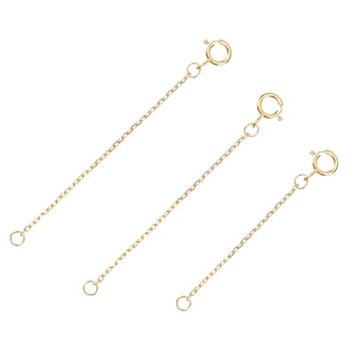 Homoyoyo 3stücke Sterlingsilber Halskettenverlängerungskette Für Armband Und Choker Diy-verlängerung Für Schmuckstücke Fein Verarbeitet Und Langlebig von Homoyoyo