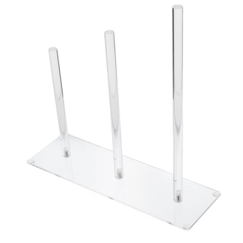 Homoyoyo 3stufe Haargummihalter Aus Acryl Haargummi-aufbewahrungshalter Haargummi-organizer-ständer Transparenter Für Damen Und Teenager-mädchen von Homoyoyo