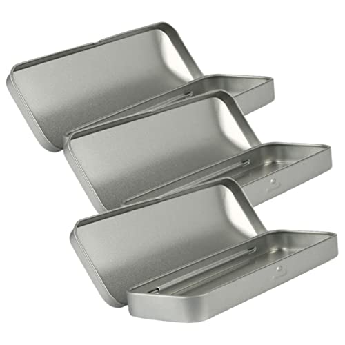 Homoyoyo 3er Set Schreibwarenboxen Aus Weißblech – Metall Organizer Für Make-up-Pinsel Und Stifte – Praktische Aufbewahrungslösungen Für Und Erwachsene – Stilvolle Etuis Im Muschel Design von Homoyoyo