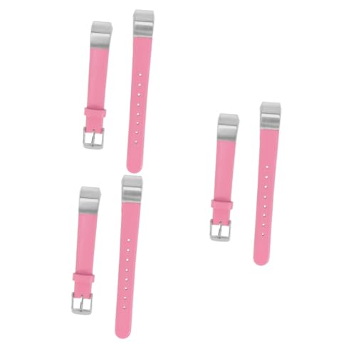 Homoyoyo 3st Bequemes Uhrenarmband Uhrenarmbänder Aus Leder Ersatzbänder Smartwatch-bänder Handarmband Bänder Für Frauen Uhrenarmband Aus Leder Rosa Fräulein Zubehör Anschauen von Homoyoyo