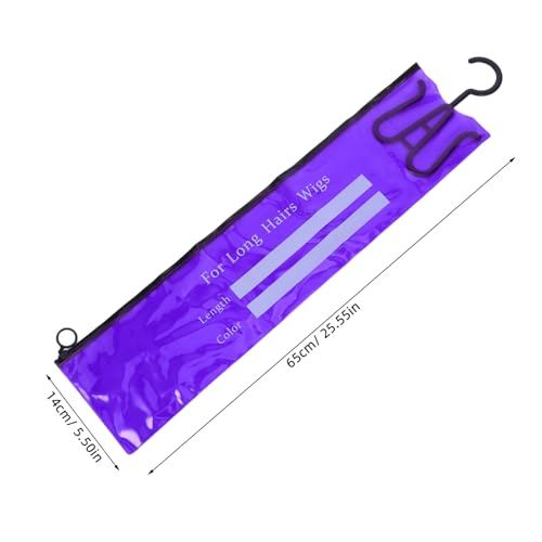Homoyoyo 3stücke Aufhängetasche Für Haarverlängerungen Und Perücken Staubdicht Mit Haken Aus Pvc-material Zum Schutz Aufbewahrung Für Zuhause Und Reisen von Homoyoyo