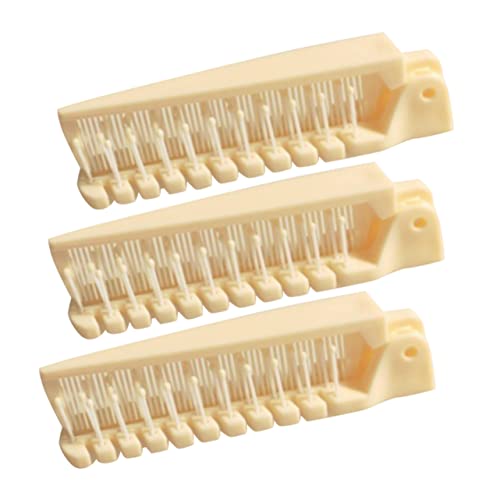 Homoyoyo 3stücke Faltbare Reise-haarbürste Aus Kunststoff Kompakte Klappbürste Für Damen Und Herren Zusammenklappbare Kämme Mit Doppelkopf Für Verschiedene Haartypen Tragbar in Tasche von Homoyoyo