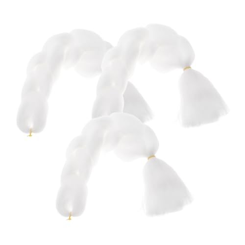 Homoyoyo 3stücke Kurzes Flechthaar Vorgedehnte Haarverlängerungen Für Zöpfe Kunsthaarzopf Geflochtener Pferdeschwanz Haarschmuck Für Mädchen von Homoyoyo