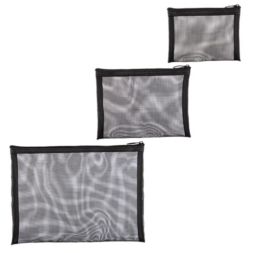 Homoyoyo 3stücke Netztasche Für Kosmetik Make-up-Tasche Tragbar Reisetasche Für Damen Kleine Make-up-Halter Für Handtasche Make-up-Organizer Für Reisen von Homoyoyo