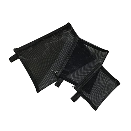 Homoyoyo 3stücke Netztasche Für Kosmetik Tragbare Toilettentaschen Mit Reißverschluss Reise-Organizer Für Make-up Lippenstift Kabel Und Utensilien Mesh Travel Bag von Homoyoyo